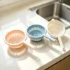 Creative circular vegetable and fruit storage sink vegetable basket with hollowed-out draining basket for home kitchen Specification image